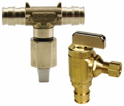 [1819854] ProPEX LF Brass Ice Maker Valve, 1/2" PEX x 1/4" O.D. (angle)