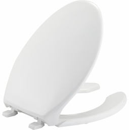 [2000320] Elongated Open Front Commercial Plastic Toilet With Cover