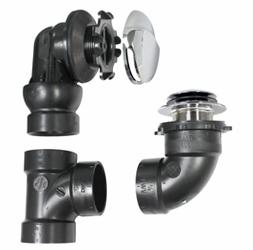 [7590030] ABS Clicker Waste & Overflow Kit Adjustable Angle