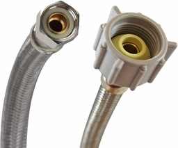 [3508017] 16" Flexible Toilet Connector Line 3/8" Comp x 7/8" Ballcock