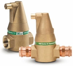 [1484745] 1"  Press 4900 Series Microbubble Air Separator, Bronze Body