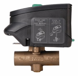 [1488120] 1" 3 way diverting, Brass body, Line Voltage Electronic Zone Valve