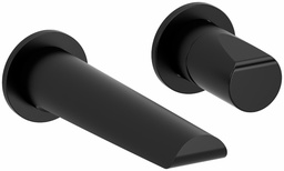 [2612107] Parabola Wall Mount Bathroom Faucet Trim with Knob Handle 1.2GPM