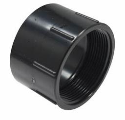 [7629917] 102892ABC ABS DWV 2" FEM ADPT W/ C/O PLUG & ORING FPTXH