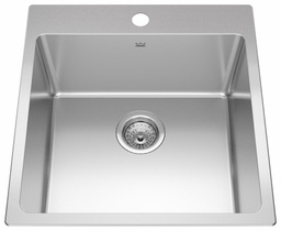 [4400220] Brookmore 19-15/16" 1-Hole 1 Bowl Drop-In Kitchen Sink
