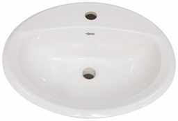 [1300830] Aqualyn 1-Hole Drop-In Bathroom Sink