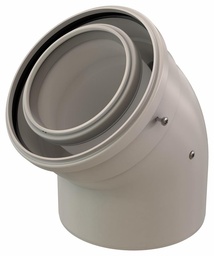 [1102440] 4/6x45 Concentric PP/Alu Elbow