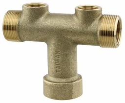 [1534030] 2-07TK-14X1-2NL - 'No Lead 1" x 13" Cntr-End Solid Brass Tank Tee'