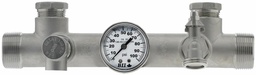 [1533950] TFP-07M125SS-01 - 'S.S. MANIFOLD FITTING PACKAGE W/ S.S. BUSHINGS 1x1/2 & 1x3/4'