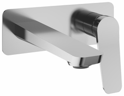 [3740544] Moroka Wall Mount Bathroom Faucet with Push Drain & Overflow