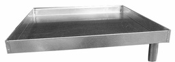 [3109600] 24" SQR PAN 2"H C/W BTM STUB
