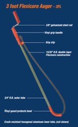 [3711210] 3' Closet Auger with Regular Head (must be ordered in multiples of six)
