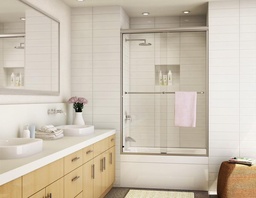 [3960800] 5mm Sliding Tub Door 54" x 55"