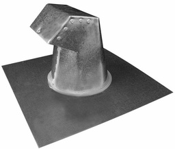 [5622350] 6" Goose Neck Roof Jack Round with Damper