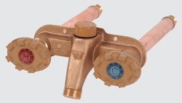 [7094120] Model 22CP Freezeless Hot & Cold Wall Faucet 8 Inch, Metal Handle