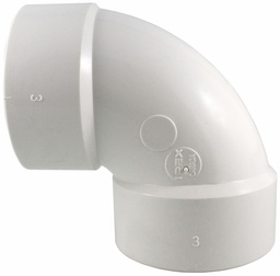 [7648300] 3"x90D PVC FGV ELBOW HxH SYSTEM 636