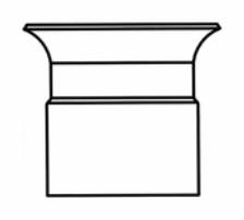 [7680038] 2  PVC DB2/TEL ORANGE      BELL END