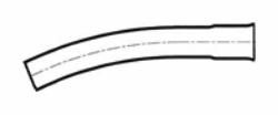 [7689026] 4" X 22° ELBOW 36"RAD DB2 LONG SWEEP BEND