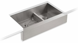 [2960140] Vault 35-1/2" Smart Divide 1-3/4 Bowl Undermount Kitchen Sink