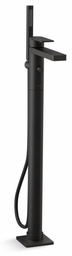 [2947050] Parallel Floor Mount Tub Filler Trim with Hand Shower