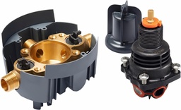 [2940182] Rite-Temp Thermostatic Valve Body and Cartridge Kit with Service Stops
