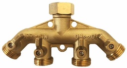 [7068220] 4-Way Splitter, Valved