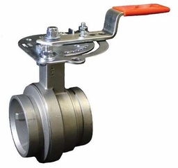 [6662280] 4" Vic-300 MasterSeal Stainless Steel Butterfly Valve w/Handle Series 461